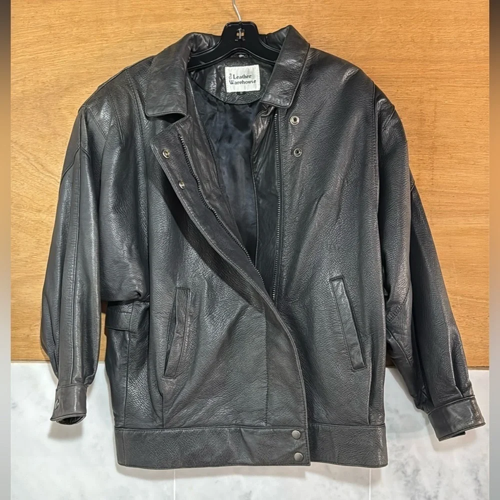 Vintage the leather warehouse leather jacket size S
